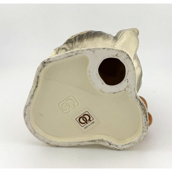 Quon Quon Porcelain Bobtail and Dachshund Hand-painted candle holder Japan 5,5" - Picture 11 of 13